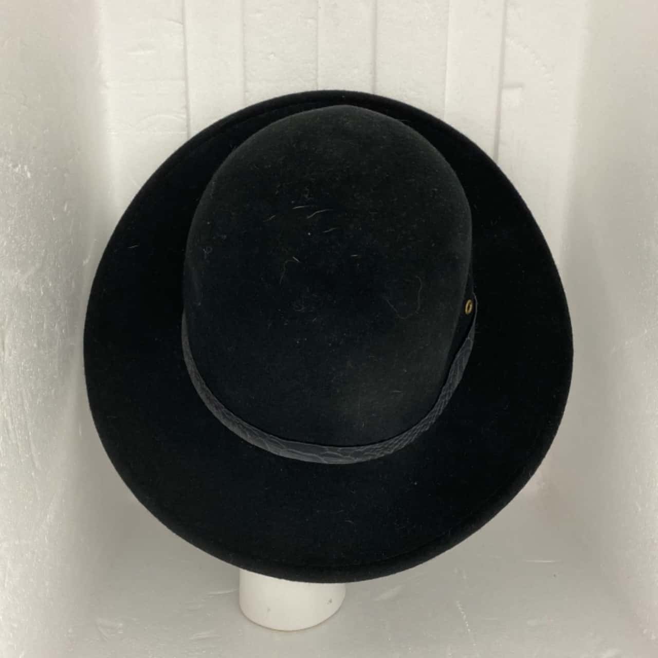 Womens RUSTY Black 100% WOOL Hat Size S/M