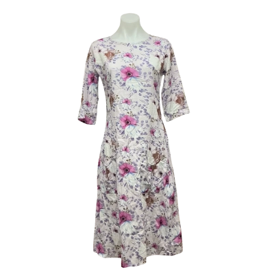 Sugar Town The Label Womens 100% Cotton Size 34 / XS Floral Dress Floral / Multicoloured / Pattern 