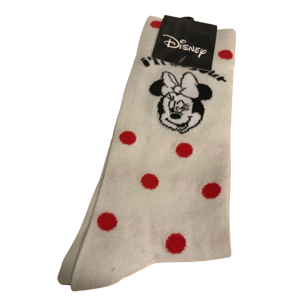 BNWT Womens Disney Socks Minnie Mouse White red Spots(s)