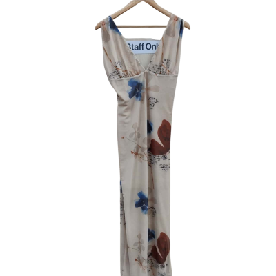 Tiger Mist Womens Size XL Maxi Dress Beige / Floral (2)