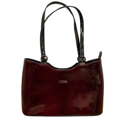 Serenade Beverly Hills Collection Maroon Leather Handbag