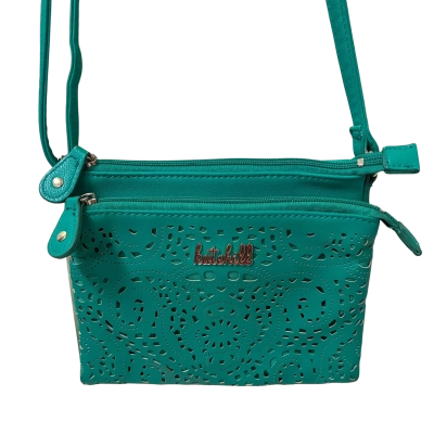 Kate Hill Womens Green Crossbody Bag 