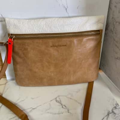 Arlingtonmilne  Womens Cross Body Bag Brown / Orange / White 