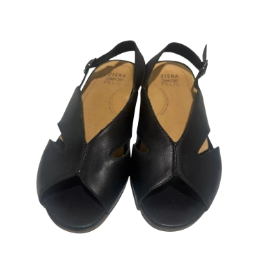 Ziera Comfort Plus Black Leather Sandals – Size 39 XW (AU Women’s 8 Extra Wide)