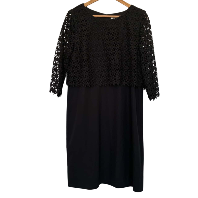 Grace Hill Size 14 Black Dress