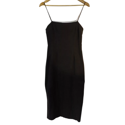  Ache Womens  Size 10 Midi Dress Black  