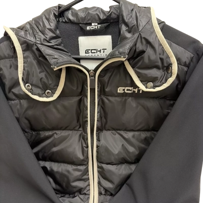 Echt Womens Hooded Jacket Black  / White 