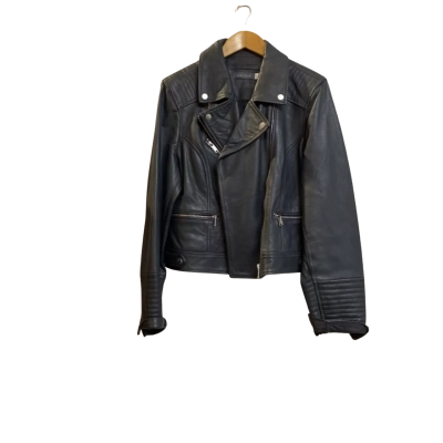Mint Velvet Leather Jacket Size 18  
