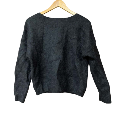 Bec & Bridge Womens Size XS Black Mohair-Blend Jumper 