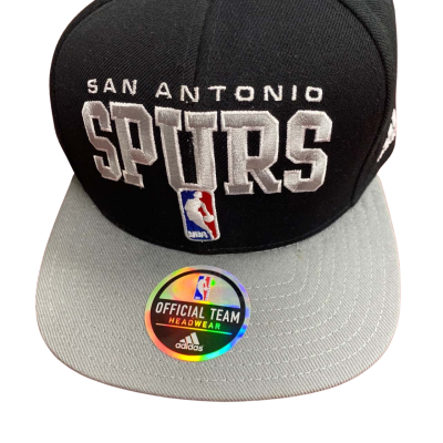 Adidas Mens San Antonio Spurs NBA One Size Cap Black  / Silver 
