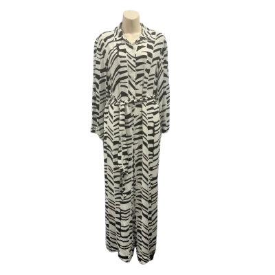 Trenery Womens  Size 12 Jumpsuit Black  / White 