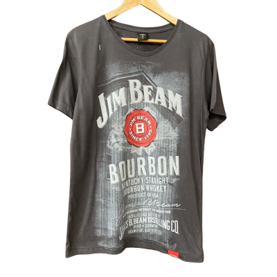 BNWT Jim Beam Mens Size S Grey T-Shirt