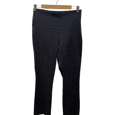 Zara Womens  Size M Black Animal Print Pants 