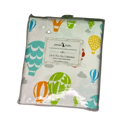 Amani bebe 132cm X 71 cm fitted sheet 