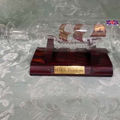 Handcrafted Glass Ship in a Bottle 