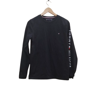 Tommy Hilfiger Mens Size XS Long Sleeve Shirt Black (5)