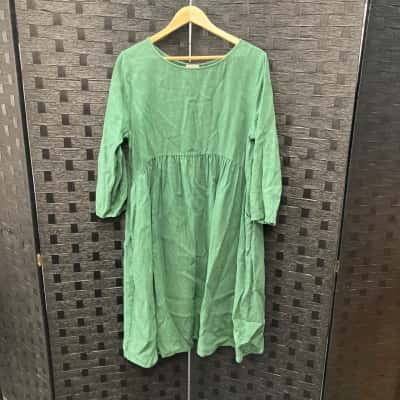 Gorman Womens  Size 12 Long Sleeve Dress Green 