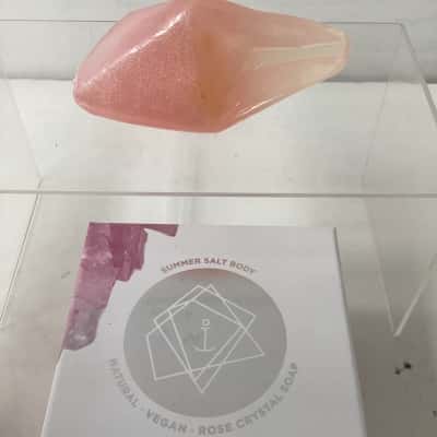 boxed -Crystal soap -rose jasmine 150gr -VEGAN 