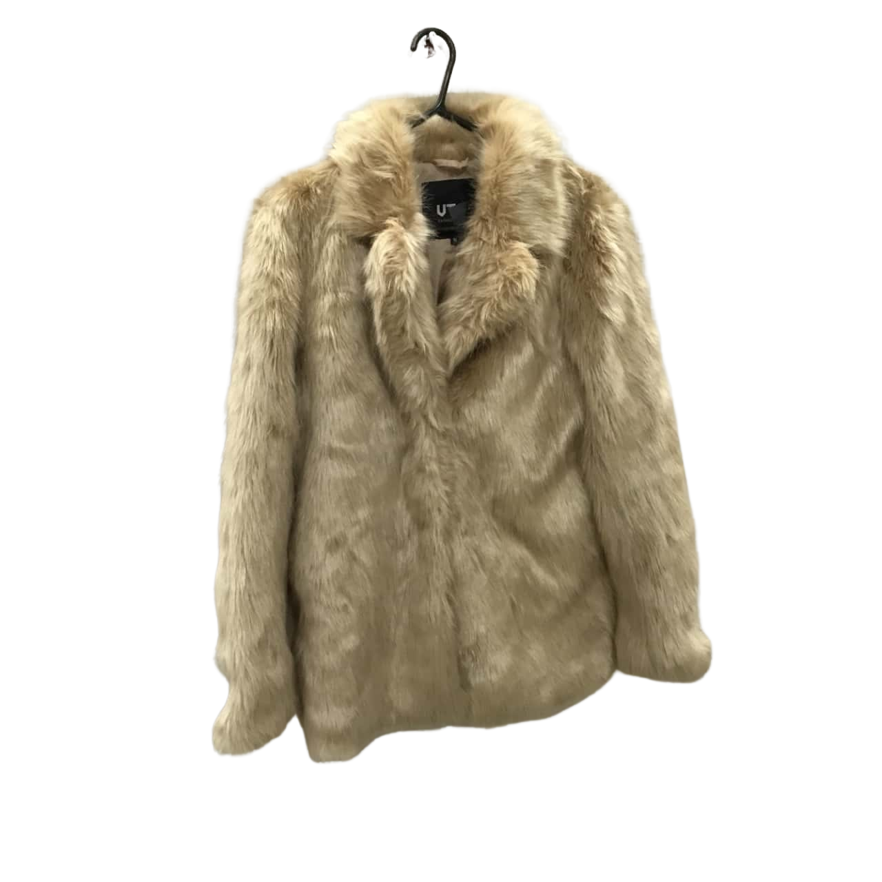 Womens Size 16 Open Jacket Beige faux fur(s)