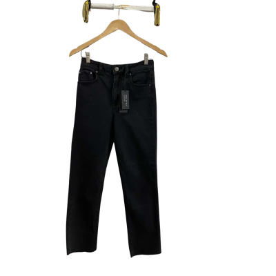 Decjuba Womens  Size 8 Straight Becky Leg Jean Black  