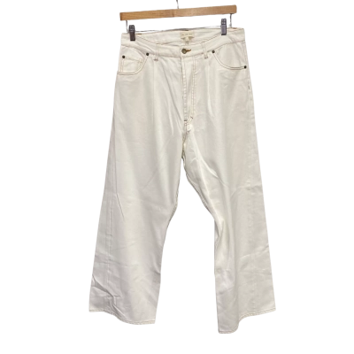  Vic and Bert Mens  Size 32 Wide Leg Jeans White 