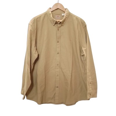 Levi Strauss & Co. Mens Size XL Long Sleeve Khaki  Shirt