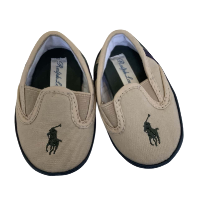 Ralph Lauren Baby Canvas Shoes  Beige 