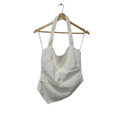SIR the Label Womens  Size 2 Ivory Halter Neck Top 