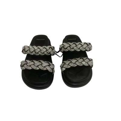 Decjuba Womens  Size 38 Slides Black  / Silver 
