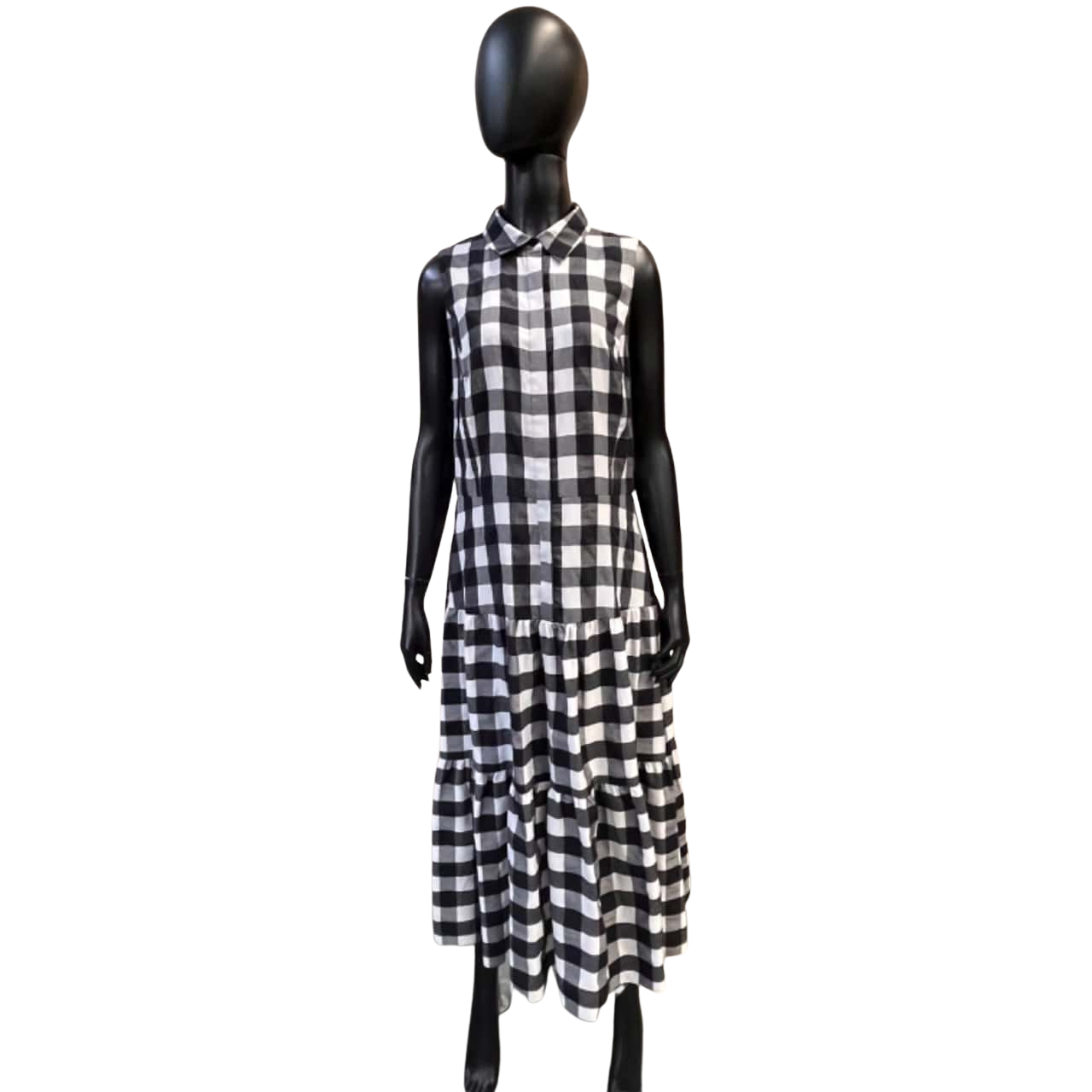 Veronika Maine Womens Size 12 Maxi Dress Black / Checked / White (s) - New  With Tags | Salvos Stores