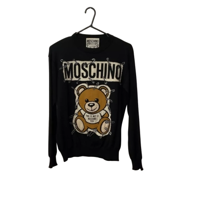Moschino  Womens  Size M  Black / Brown / White  Jumper 