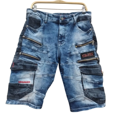 Cipo&Baxx Mens Size 34 Cropped Jeans Blue (4)