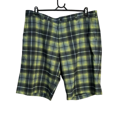 Nike Mens  Size 40 Tailored Golf Shorts Navy Blue / Yellow 