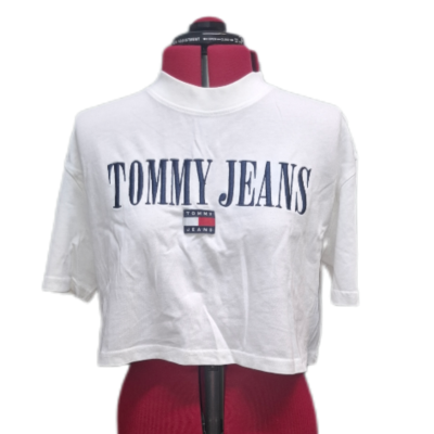 Tommy Hilfiger Womens  Size M Cropped Top White 