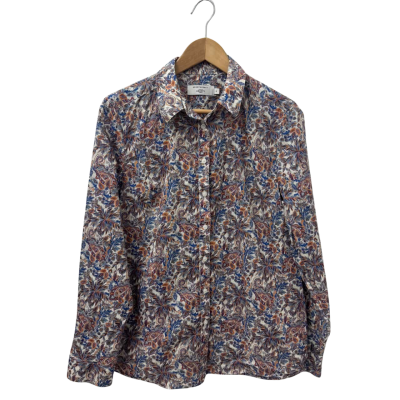 Sportscraft Womens  Size 14 Long Sleeve Shirt Multicoloured 