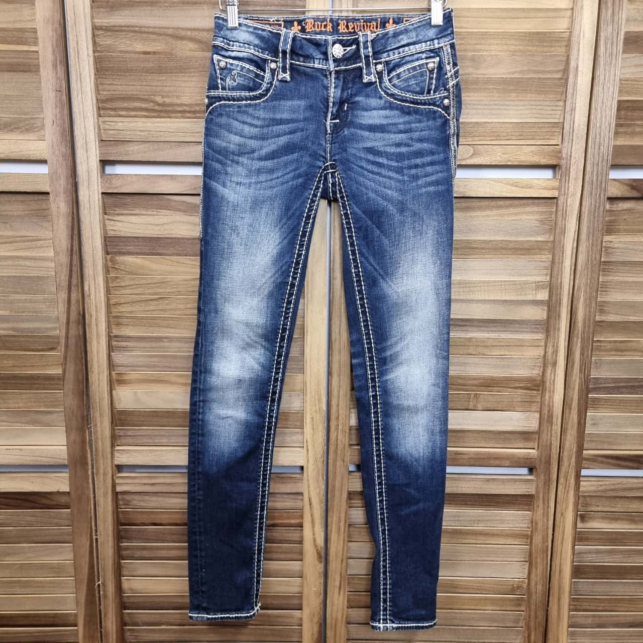 Rock Revival Heather Skinny Jeans - Size 37