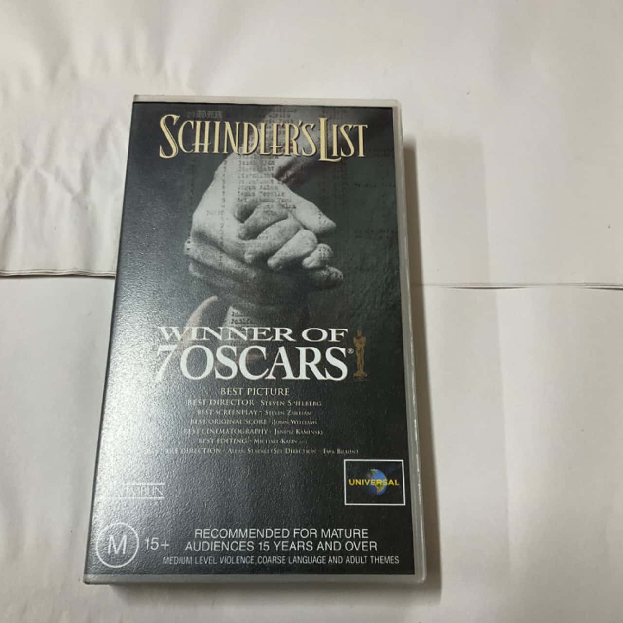 Schindler’s List VHS