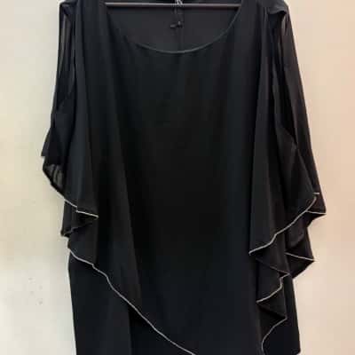 BNWT Taking Shape Size XL Top -Alice Diamonte After Dark Black  