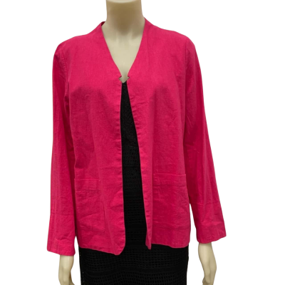 Grace Hill Womens  Size 12 Blazer Deep Pink  