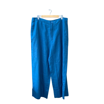 ELK Size 18 Wide Leg Pants Teal 