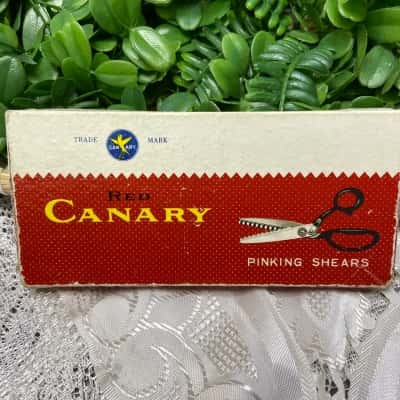 Vintage Red Canary Pinking Shears