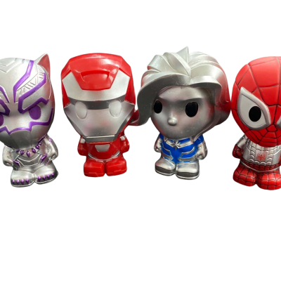 Ooshies set. 4x 10cm Marvel superheroes 