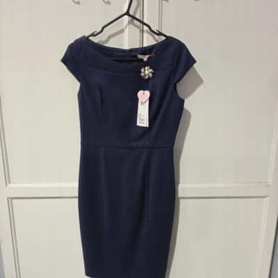 Review Womens  Size 10 Party Dress Blue 