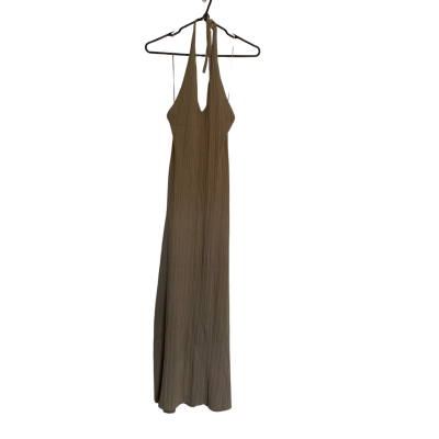 Dissh Womens  Size M Halter Neck Dress Khaki 
