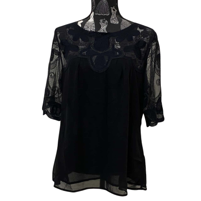 Target Limited Editions Womens  Size 14 Short Sleeve Top Black  BNWT