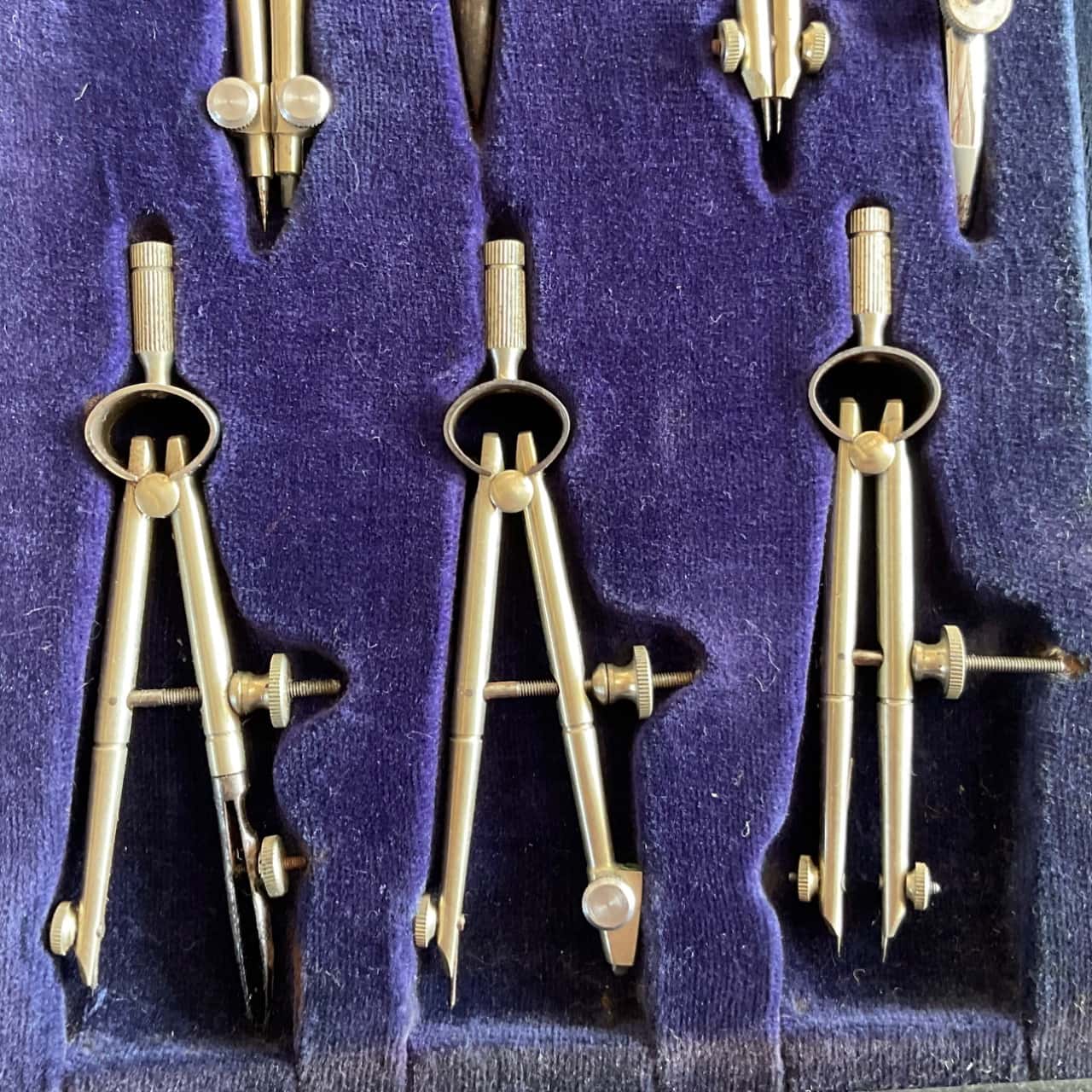 Rare Engineering Tools Vintage Precision Drafting Engineer Tool Set in Case(s)