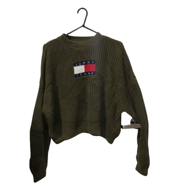 Tommy Hilfiger Green Chunky Knit Jumper Size L
