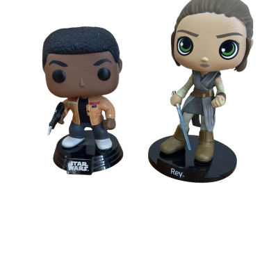Funko/Pop! Star Wars Bobblehead -- Finn And  The Last Jedi - Rey