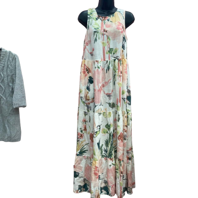 Dotti Womens Size 8 Floral Sleeveless Maxi Dress