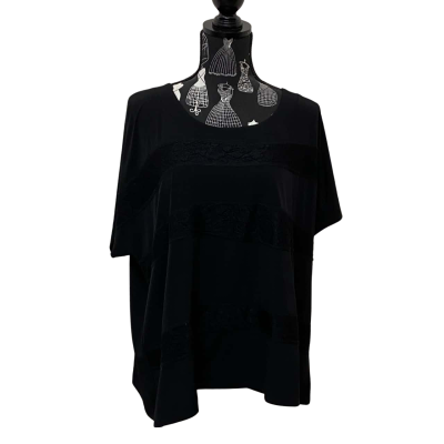 Taking Shape Womens  Size 14-16 Short Sleeve Top Black  BNWT